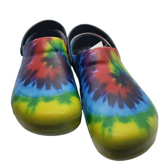 Crocs Tie Dye Rainbow Bistro Graphic Clogs Sandals Colorful Mens US 15 EUR 50 51 - Picture 1 of 6